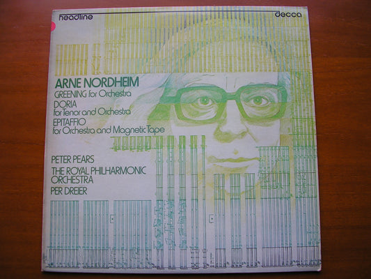 NORDHEIM: ORCHESTRAL MUSIC     PEARS / ROYAL PHILHARMONIC / DREIER     test pressing    HEAD 23