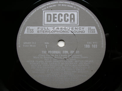 BRITTEN: THREE CHURCH PARABLES     SOLOISTS /  ENGLISH OPERA GROUP /  BRITTEN     3LP    1BB 101-3