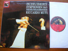 SCHUBERT: SYMPHONIES Nos. 3 & 5     MUTI / VIENNA PHILHARMONIC    749850