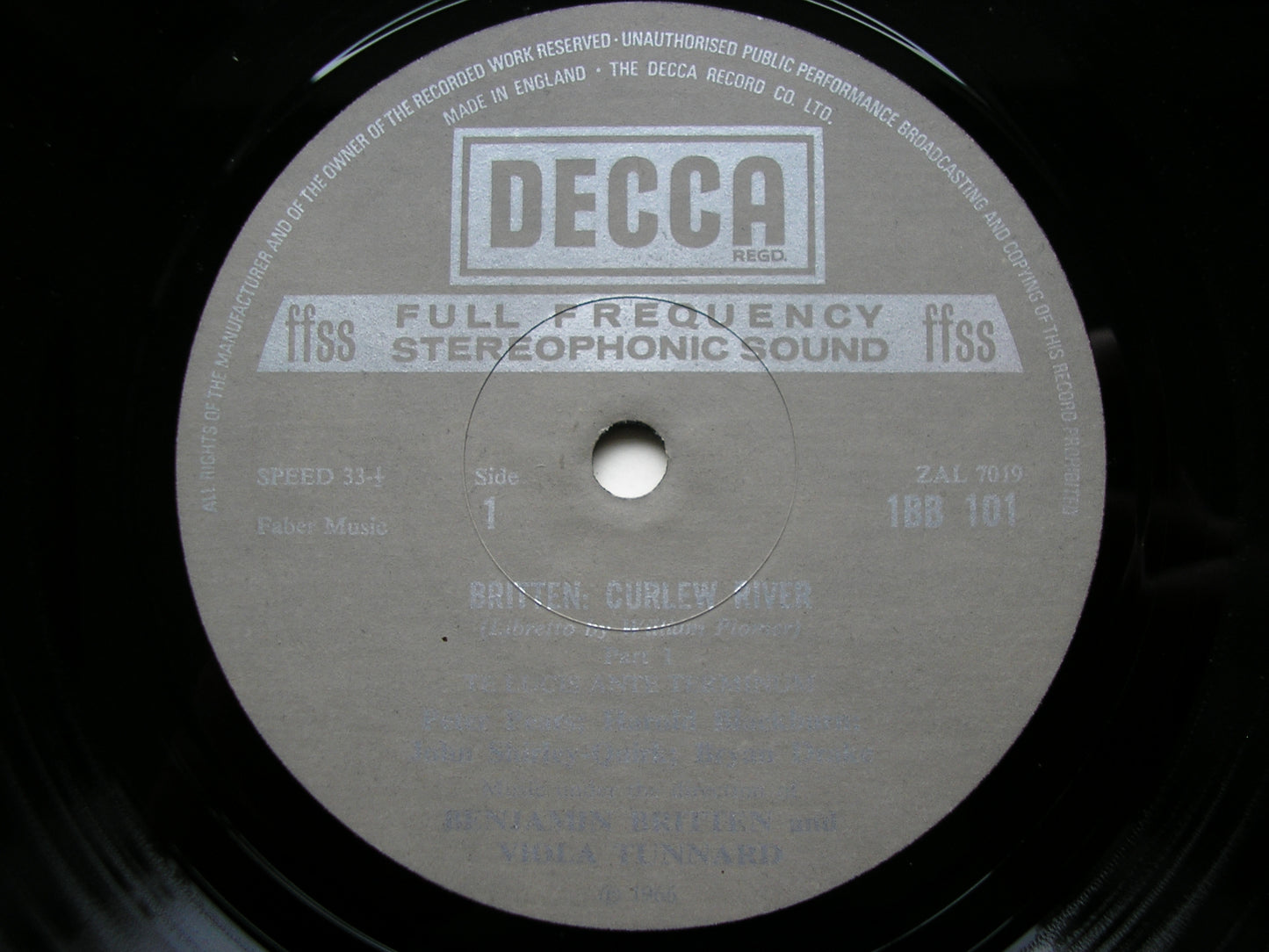 BRITTEN: THREE CHURCH PARABLES     SOLOISTS /  ENGLISH OPERA GROUP /  BRITTEN     3LP    1BB 101-3