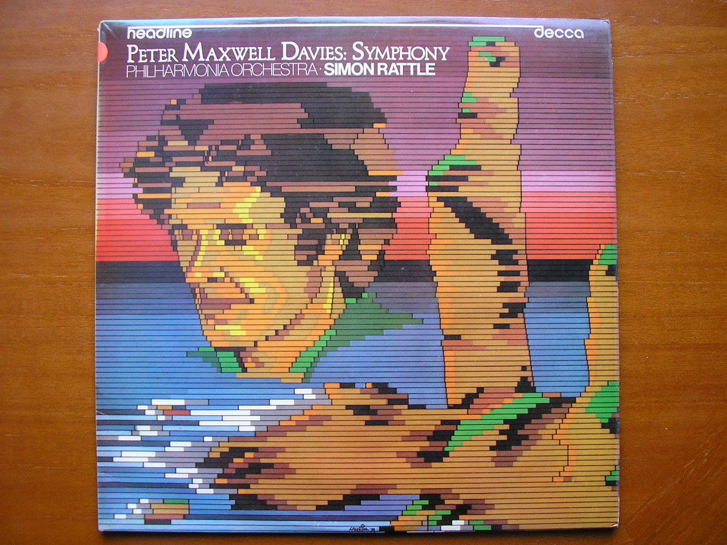 MAXWELL DAVIES: SYMPHONY       RATTLE / PHILHARMONIA    test pressing     HEAD 21