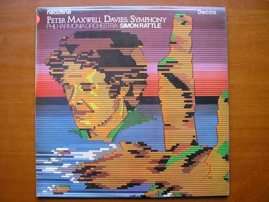 MAXWELL DAVIES: SYMPHONY       RATTLE / PHILHARMONIA    test pressing     HEAD 21