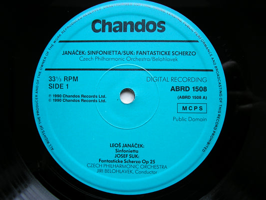 MARTINU: SYMPHONY No. 6 / JANACEK: SINFONIETTA / SUK: FANTASTICKE SCHERZO      BELOHLAVEK / CZECH PHILHARMONIC    ABRD 1508