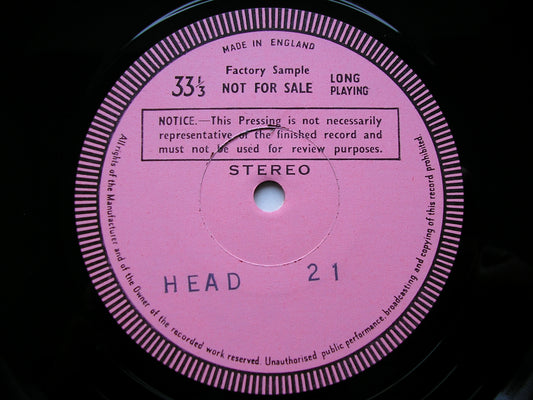 MAXWELL DAVIES: SYMPHONY       RATTLE / PHILHARMONIA    test pressing     HEAD 21