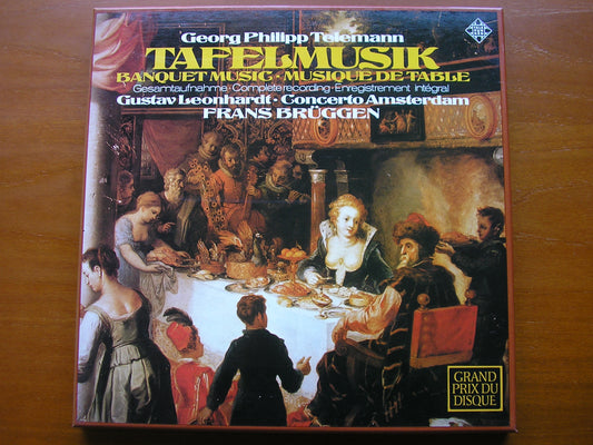 TELEMANN: TAFELMUSIK (1733)  Productions 1 / 2 / 3    SOLOISTS / CONCERT) AMSTERDAM / BRUGGEN     6LP     6.35298