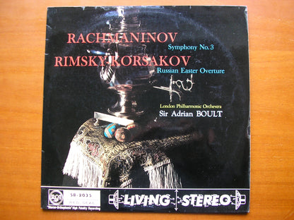 RACHMANINOV: SYMPHONY No. 3 / RIMSKY - KORSAKOV: RUSSIAN EASTER FESTIVAL     BOULT / LONDON PHILHARMONIC    SB 2035