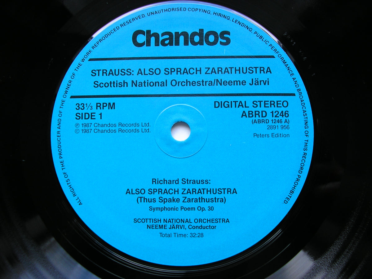 STRAUSS: DON JUAN / ALSO SPRACH ZARATHUSTRA / TWO SONGS      LOTT / SCOTTISH NATIONAL ORCHESTRA / JARVI       ABRD 1246