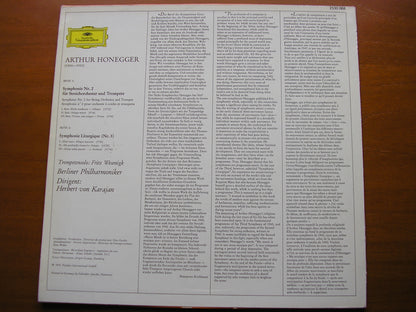 HONEGGER: SYMPHONIES Nos. 2 & 3 'Symphonie Liturgique'     KARAJAN / BERLIN PHILHARMONIC