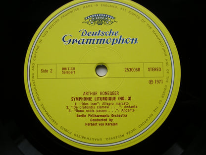 HONEGGER: SYMPHONIES Nos. 2 & 3 'Symphonie Liturgique'     KARAJAN / BERLIN PHILHARMONIC