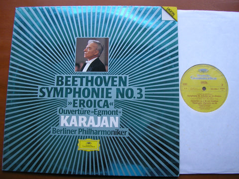 BEETHOVEN: SYMPHONY No. 3 'Eroica' / OVERTURE Egmont      KARAJAN / BERLIN PHILHARMONIC     415 506