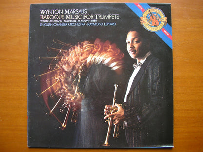BAROQUE MUSIC FOR TRUMPETS: TELEMANN / VIVALDI / PACHELBEL / M. HAYDN / BIBER       MARSALIS / ENGLISH CHAMBER ORCHESTRA / LEPPARD       M42478