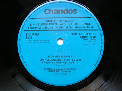 STRAUSS: EIN HELDENLEBEN / FOUR LAST SONGS     LOTT / SCOTTISH NATIONAL ORCHESTRA / JARVI      ABRD 1228
