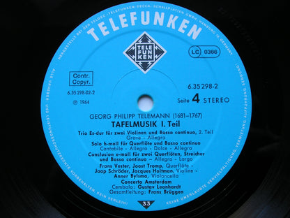 TELEMANN: TAFELMUSIK (1733)  Productions 1 / 2 / 3    SOLOISTS / CONCERT) AMSTERDAM / BRUGGEN     6LP     6.35298