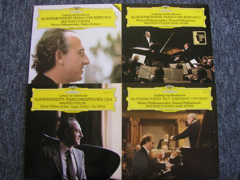 BEETHOVEN: THE PIANO CONCERTOS     POLLINI / VIENNA PHILHARMONIC / BOHM / JOCHUM    4 LP