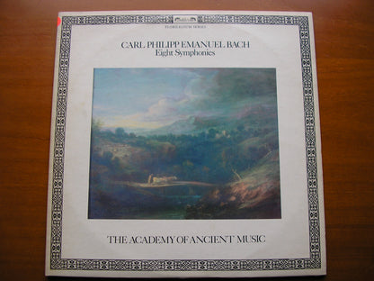 BACH CPE: EIGHT SYMPHONIES      HOGWOOD / ACADEMY OF ANCIENT MUSIC   2LP     test pressing     DSLO 557-8