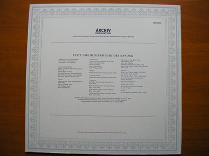 FESTIVE BAROQUE MUSIC FOR WINDS      MUSICA ANTIQUA / CLEMENCIC      198 405