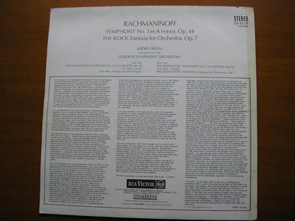 RACHMANINOV: SYMPHONY No. 3 / THE ROCK       PREVIN / LONDON SYMPHONY     SB 6729