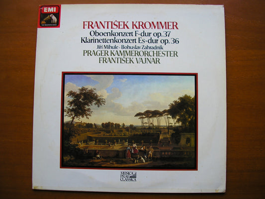 KROMMER: OBOE CONCERTO / CLARINET CONCERTO     MIHULE / ZAHRADNIK / PRAGUE CHAMBER ORCHESTRA / VAJNAR     065 03 429