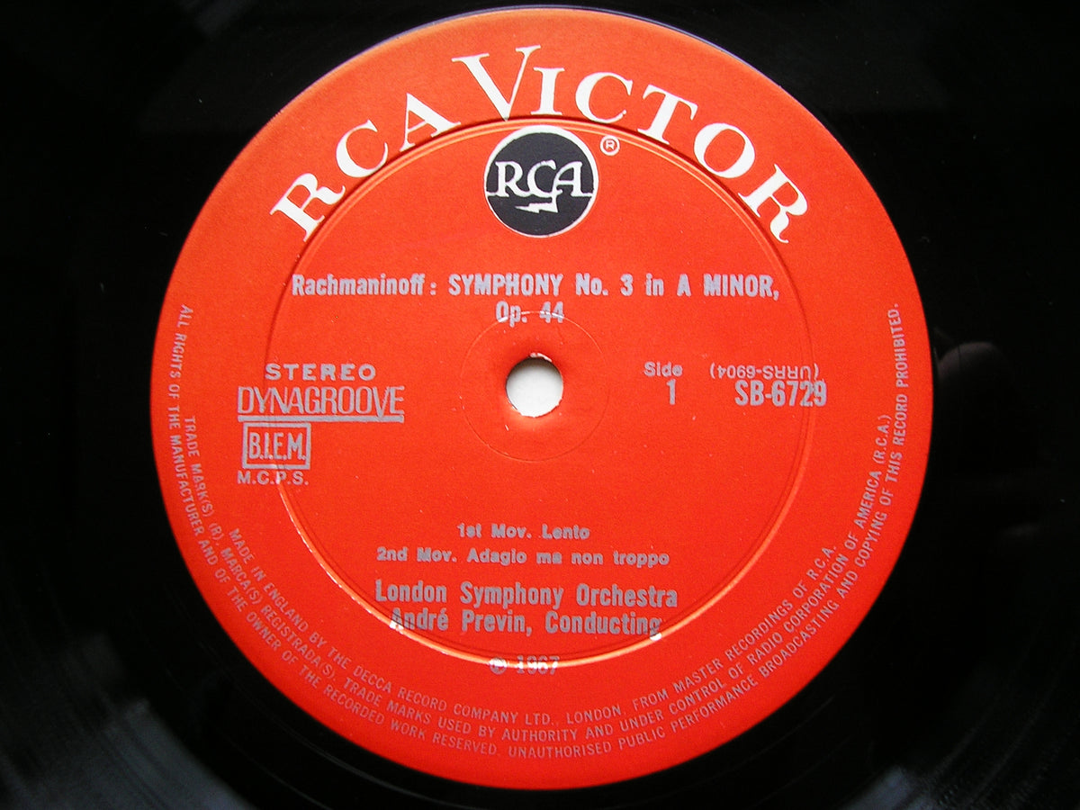RACHMANINOV: SYMPHONY No. 3 / THE ROCK       PREVIN / LONDON SYMPHONY     SB 6729