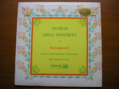DVORAK: CELLO CONCERTO     ROSTROPOVICH / ROYAL PHILHARMONIC / BOULT     ASD 358
