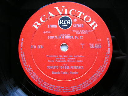 RONALD TURINI PLAYS LISZT / SCHUMANN / HINDEMITH / SCRIABIN       TURINI     SB 66630