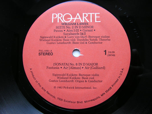 LAWES: LOVE SONGS & CONSORTS     SOLOISTS / LEONHARDT     PAL 1061