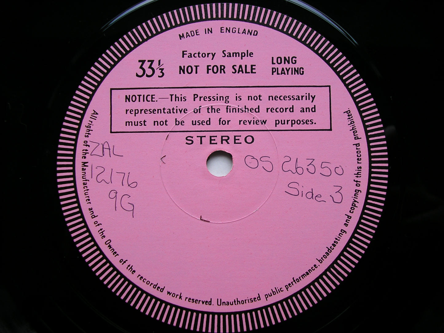 PUCCINI: LA BOHEME    PAVAROTTI / FRENI / GHIAUROV / BERLIN PHILHARMONIC / KARAJAN    2LP   test pressing    SET 565-6