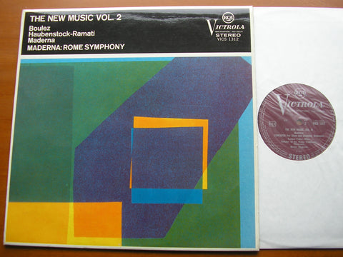 THE NEW MUSIC  Volume 2     BOULEZ / MADERNA / HAUBENSTOCK-RAMATI     ROME SYMPHONY / MADERNA     VICS 1312