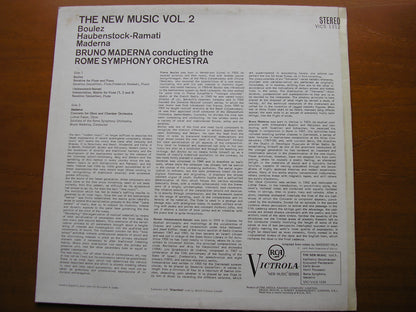 THE NEW MUSIC  Volume 2     BOULEZ / MADERNA / HAUBENSTOCK-RAMATI     ROME SYMPHONY / MADERNA     VICS 1312