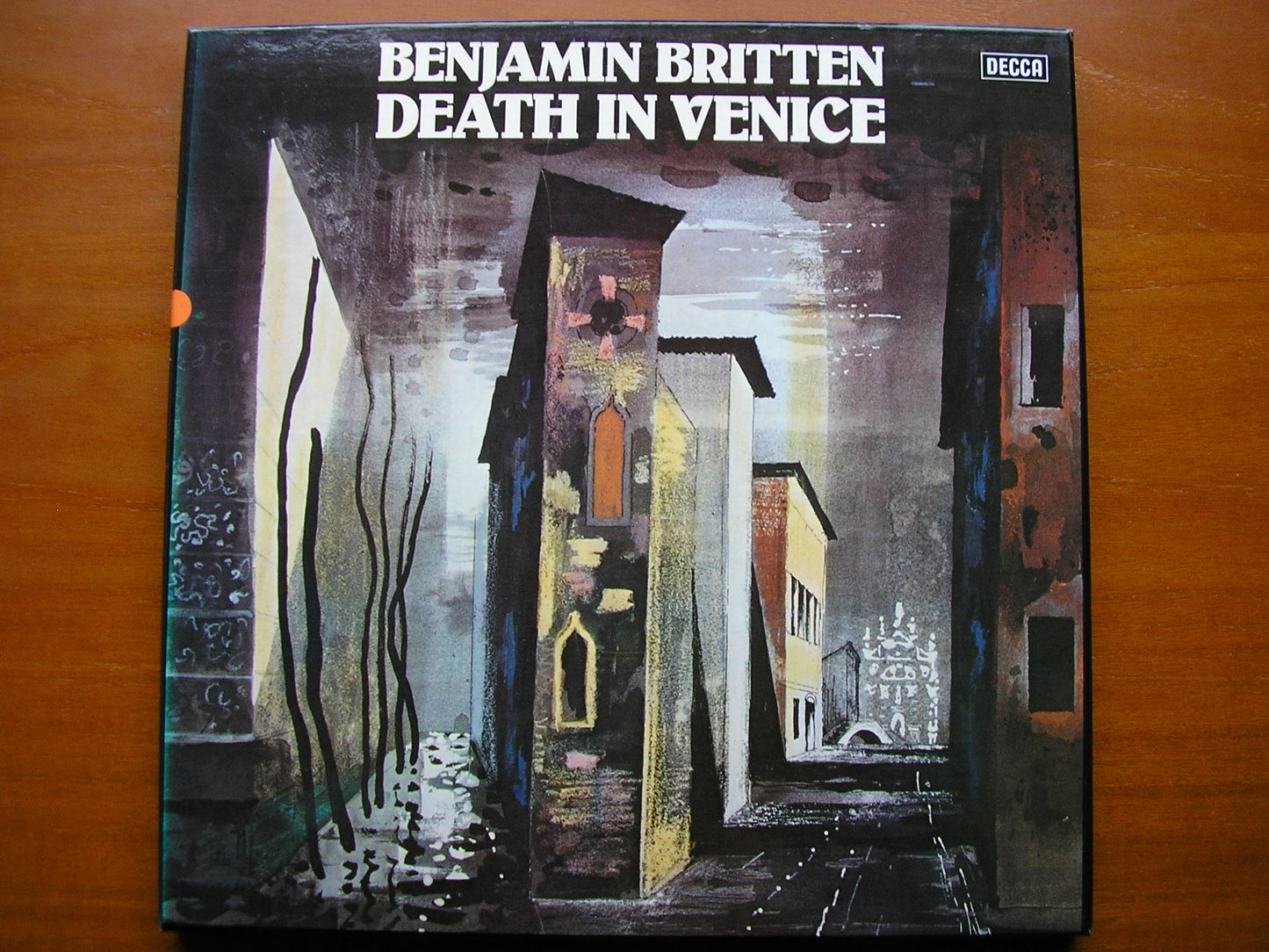 BRITTEN: DEATH IN VENICE    PEARS / SHIRLEY-QUIRK / ENGLISH OPERA GROUP / ENGLISH CHAMBER ORCHESTRA / BEDFORD   3LP   test pressing    SET 581-3