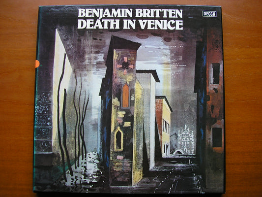 BRITTEN: DEATH IN VENICE    PEARS / SHIRLEY-QUIRK / ENGLISH OPERA GROUP / ENGLISH CHAMBER ORCHESTRA / BEDFORD   3LP   test pressing    SET 581-3