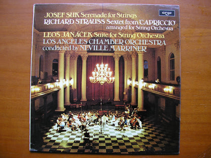 JANACEK / STRAUSS / SUK: MUSIC FOR STRINGS      MARRINER / LOS ANGELES CHAMBER ORCHESTRA   ZRG 792