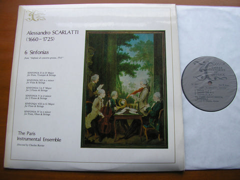 ALESSANDRO SCARLATTI: SIX SYMPHONIES      RAVIER / THE PARIS INSTRUMENTAL ENSEMBLE      3C 313