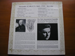 ALESSANDRO SCARLATTI: SIX SYMPHONIES      RAVIER / THE PARIS INSTRUMENTAL ENSEMBLE      3C 313