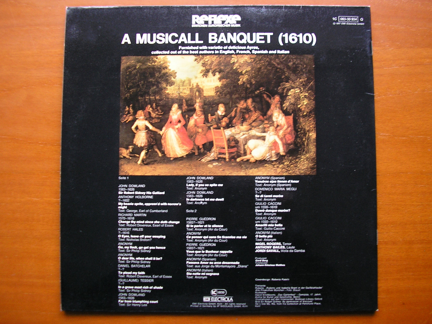 A MUSICALL BANQUET: DOWLAND / MARTIN / HALES / CACCINI / GUEDRON / BATCHELAR / TESSIER