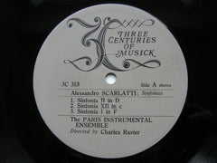 ALESSANDRO SCARLATTI: SIX SYMPHONIES      RAVIER / THE PARIS INSTRUMENTAL ENSEMBLE      3C 313