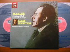 MAHLER: SYMPHONY No. 5 / Adagio from SYMPHONY No. 10    TENNSTEDT / LONDON PHILHARMONIC    2 LP     SLS 5169