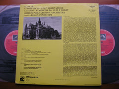 MAHLER: SYMPHONY No. 5 / Adagio from SYMPHONY No. 10    TENNSTEDT / LONDON PHILHARMONIC    2 LP     SLS 5169