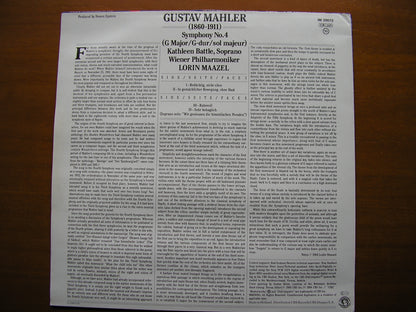 MAHLER: SYMPHONY No. 4     BATTLE / VIENNA PHILHARMONIC / MAAZEL     IM 39072