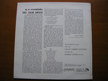 HANDEL: THREE ITALIAN CANTATAS    HELEN WATTS / ENGLISH CHAMBER ORCHESTRA / LEPPARD     SOL 60046