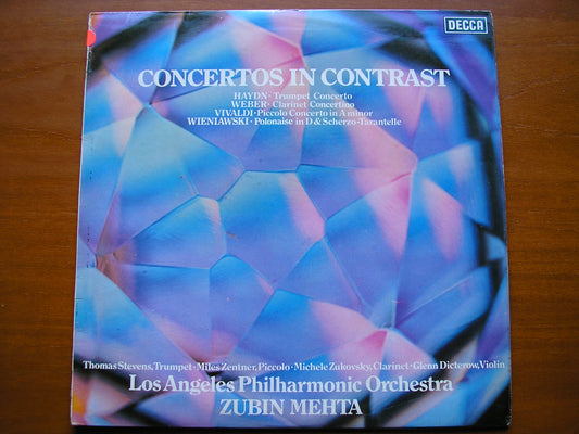 CONCERTOS: HAYDN / WEBER / VIVALDI / WIENIAWSKI     SOLOISTS / LOS ANGELES PHILHARMONIC     test pressing     SXL 6737