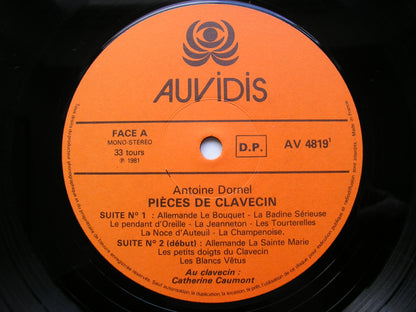DORNEL: MUSIC FOR HARPSICHORD      CATHERINE CAUMONT    2LP    AV 4819