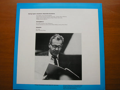 LIGETI: AVENTURES / ATMOSPHERES / VOLUMINA     SOLOISTS / WELIN / BADEN-BADEN SYMPHONY / BOUR     WER 60022