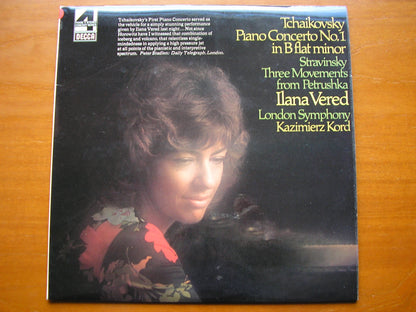 TCHAIKOVSKY: PIANO CONCERTO No. 1 / STRAVINSKY: 3 pieces from PETRUSHKA     VERED / LONDON SYMPHONY / KORD    test pressing     PFS 4362