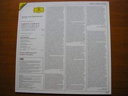 RACHMANINOV: SYMPHONY No. 3 / THE ISLE OF THE DEAD       MAAZEL / BERLIN PHILHARMONIC      2532 065