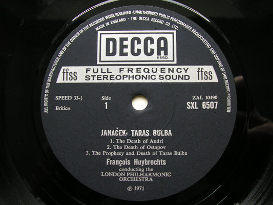 JANACEK: TARAS BULBA  / LACHIAN DANCES     HUYBRECHTS / LONDON PHILHARMONIC     SXL 6507