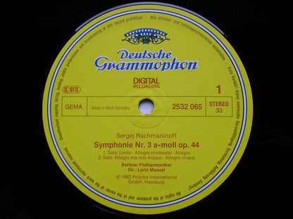 RACHMANINOV: SYMPHONY No. 3 / THE ISLE OF THE DEAD       MAAZEL / BERLIN PHILHARMONIC      2532 065
