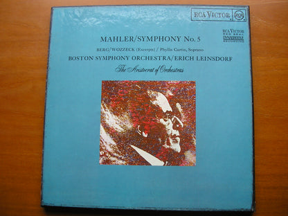 MAHLER: SYMPHONY No. 5 / BERG: WOZZECK excerpts        CURTIN / BOSTON SYMPHONY / LEINSDORF   SER 5518 / 9