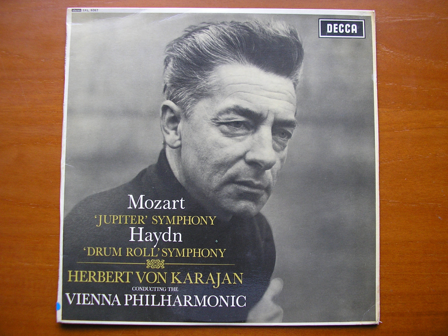 SXL 6067  MOZART: SYMPHONY No. 41 / HAYDN: SYMPHONY No. 103      KARAJAN / VIENNA PHILHARMONIC      ED1