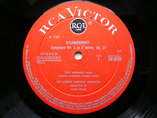 RACHMANINOV: SYMPHONY No. 2      PREVIN / LONDON SYMPHONY    SB 6685